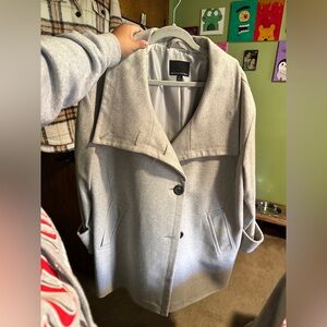 Banana Republic Light Gray Trench Coat